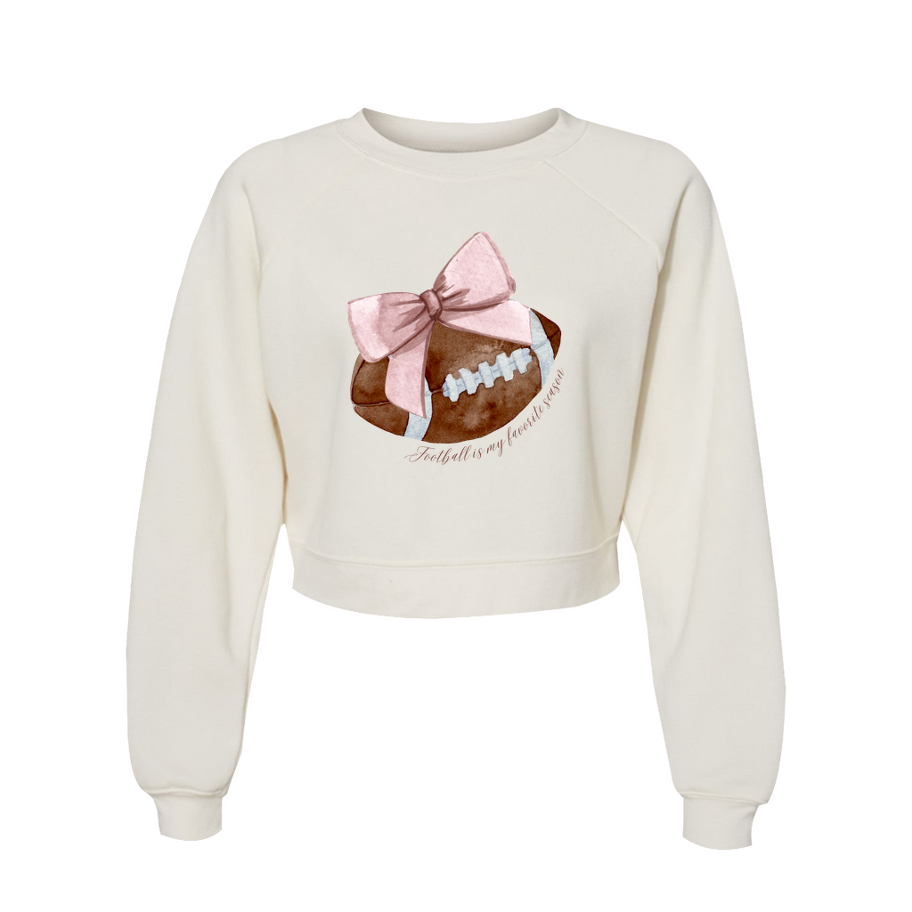 Football Season - Maroon Cropped Sweatshirt - Sorelle Gifts