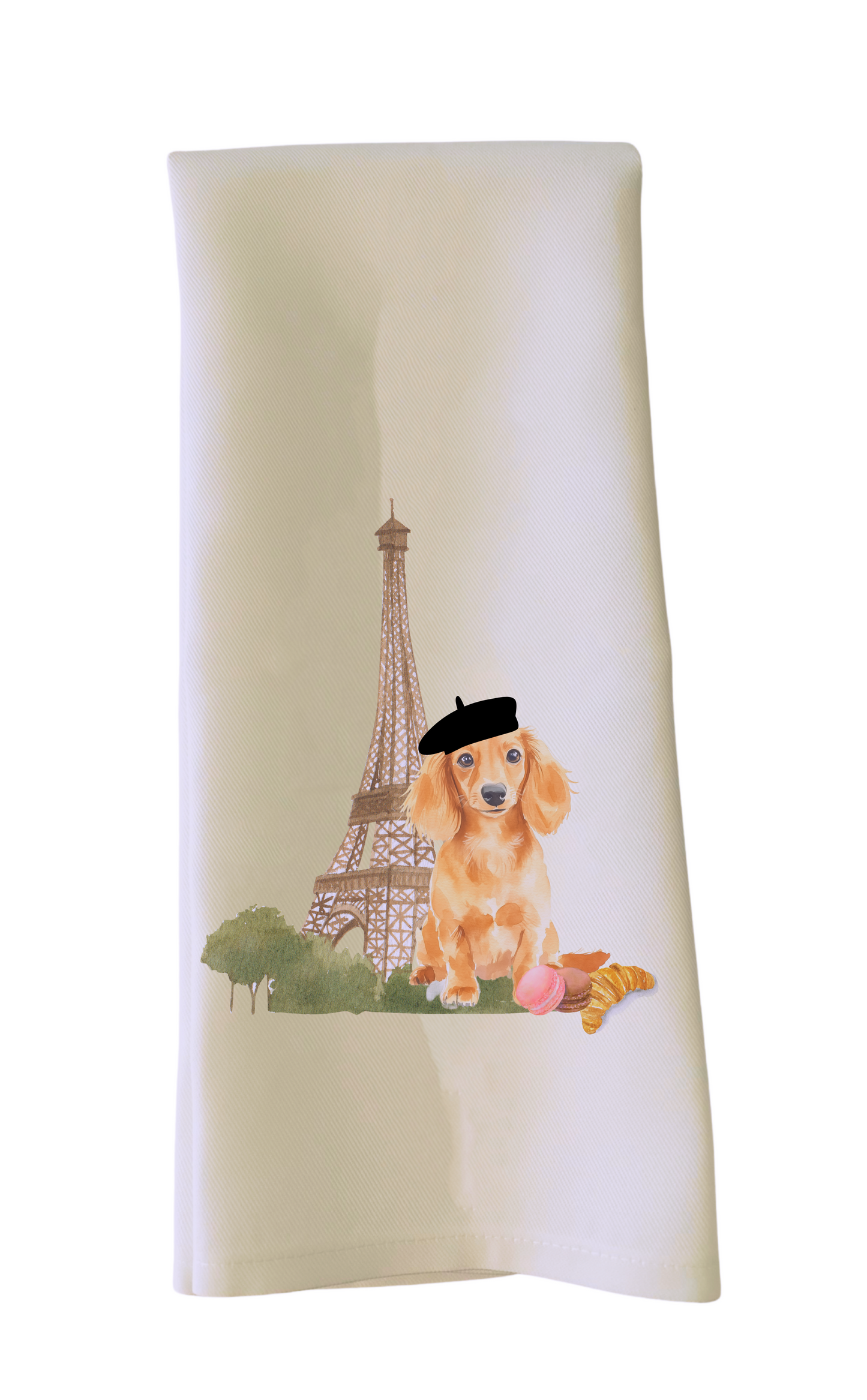 Pierre in Paris Dachshund Tea Towel - Sorelle Gifts