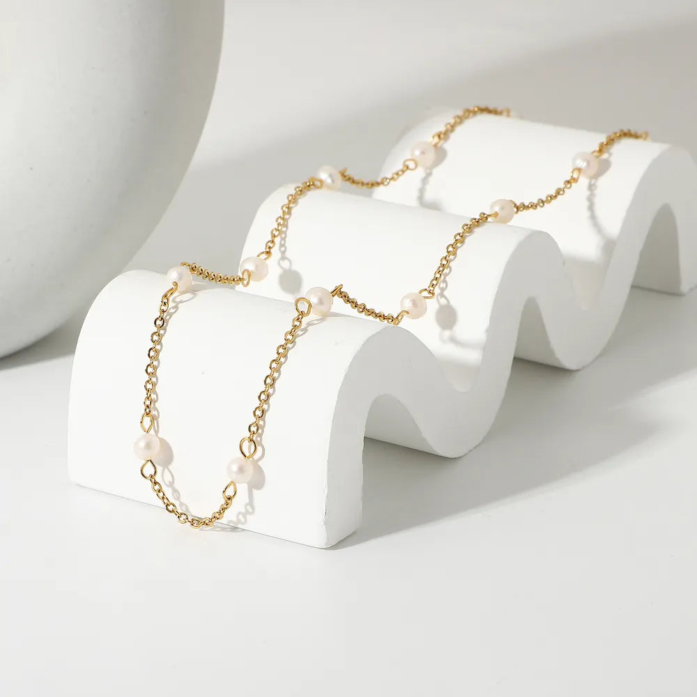 Golden Grace Freshwater Pearl Necklace - Sorelle Gifts