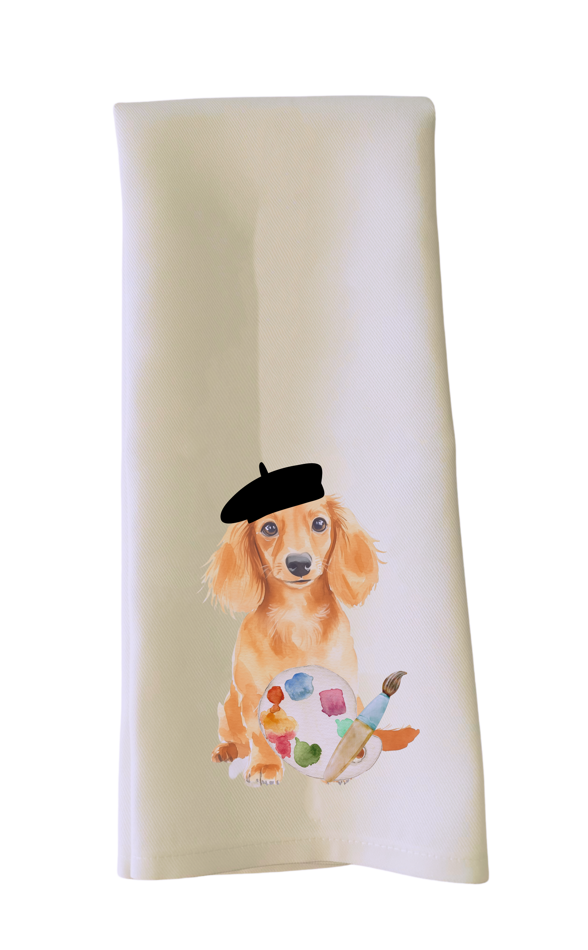 Pablo the Painter Dachshund Tea Towel - Sorelle Gifts