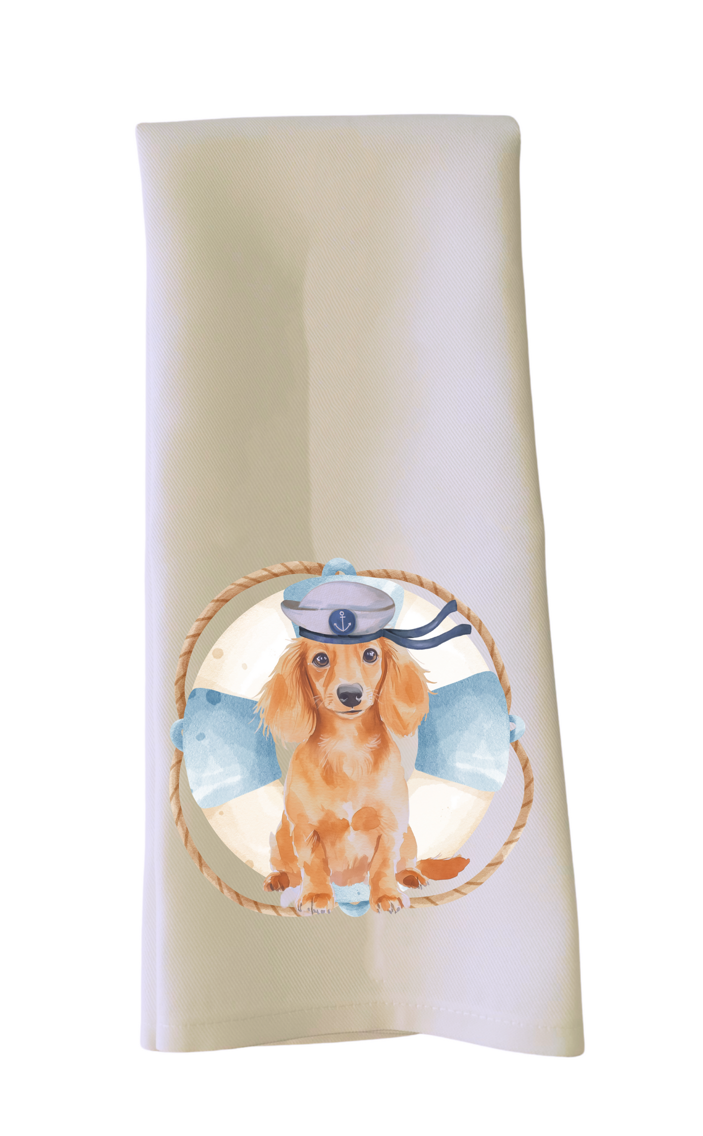 Sam the Sailor Dachshund Tea Towel - Sorelle Gifts