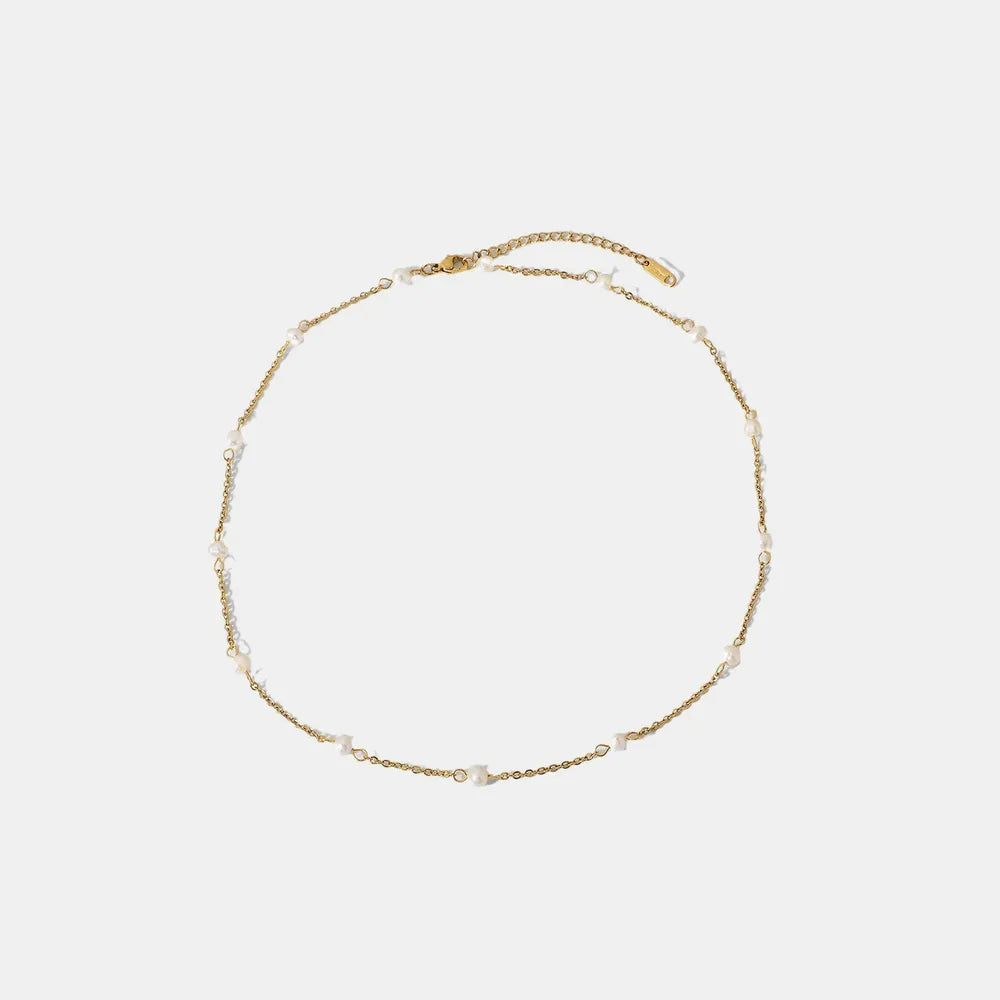 Golden Grace Freshwater Pearl Necklace - Sorelle Gifts