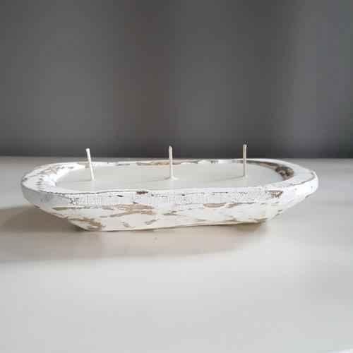3 Wick Dough Bowl Candle - Elegant Home Decor and Aromatherapy