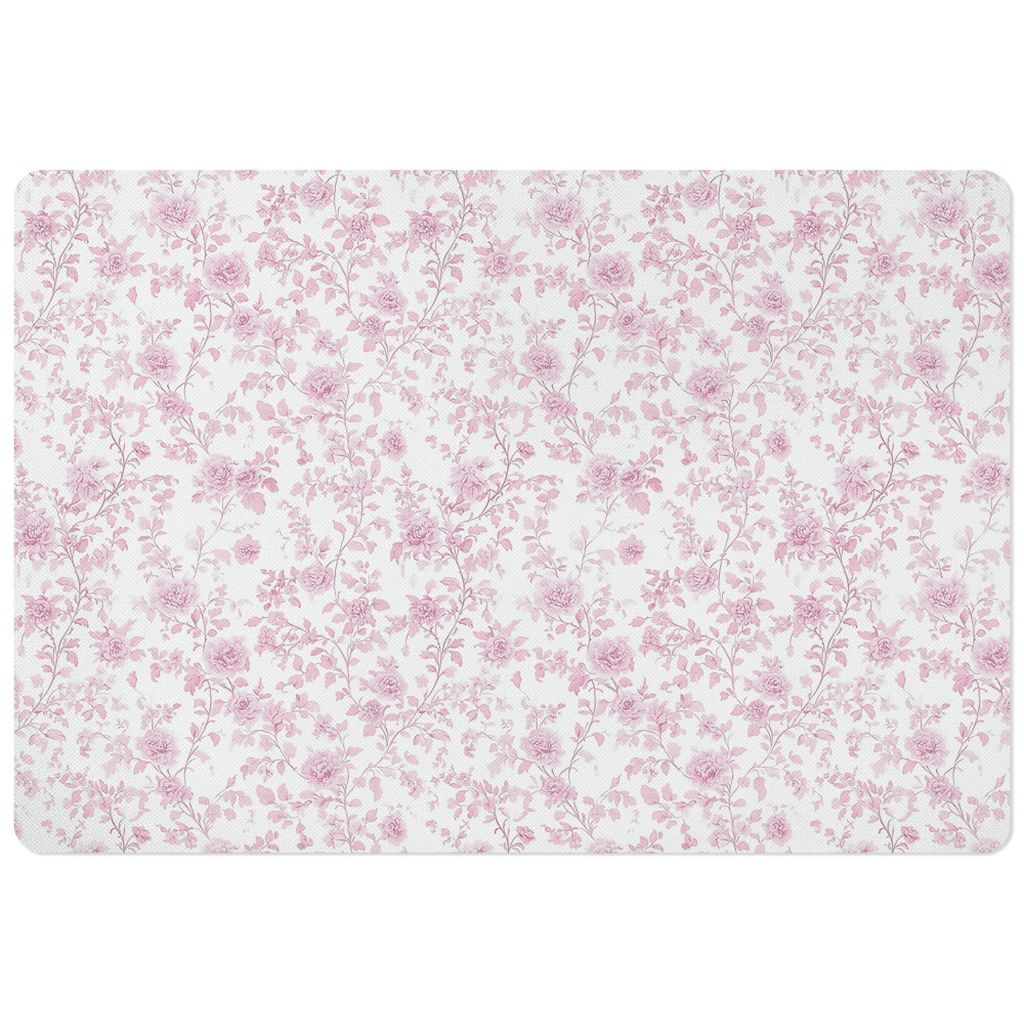 Toile Treasures: Tailored for Tails Pet Mat - Pink - Sorelle Gifts