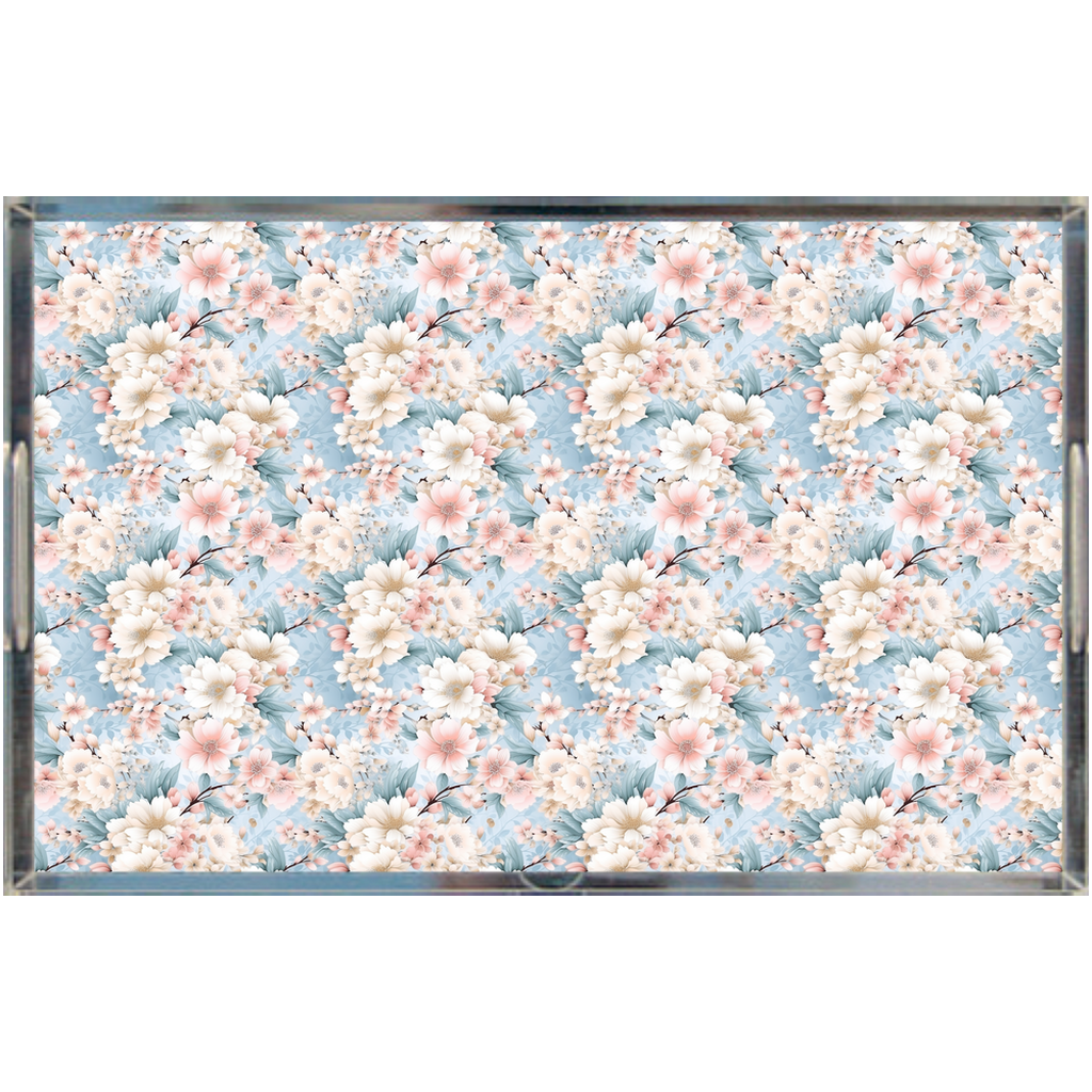 Cherry Blossom Charm Tray - Elegant Acrylic Charm for Home Decor