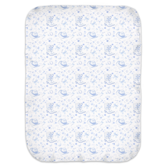 Tiny Toile Treasures Cowgirl Swaddle Blanket - Sorelle Gifts