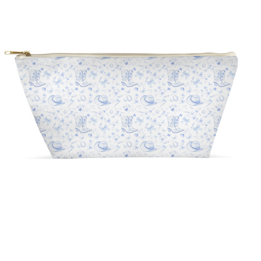 Toile Treasures Cowgirl Zippered Makeup Bag - Sorelle Gifts
