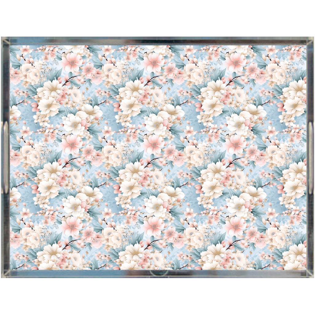 Cherry Blossom Charm Tray - Elegant Acrylic Charm for Home Decor