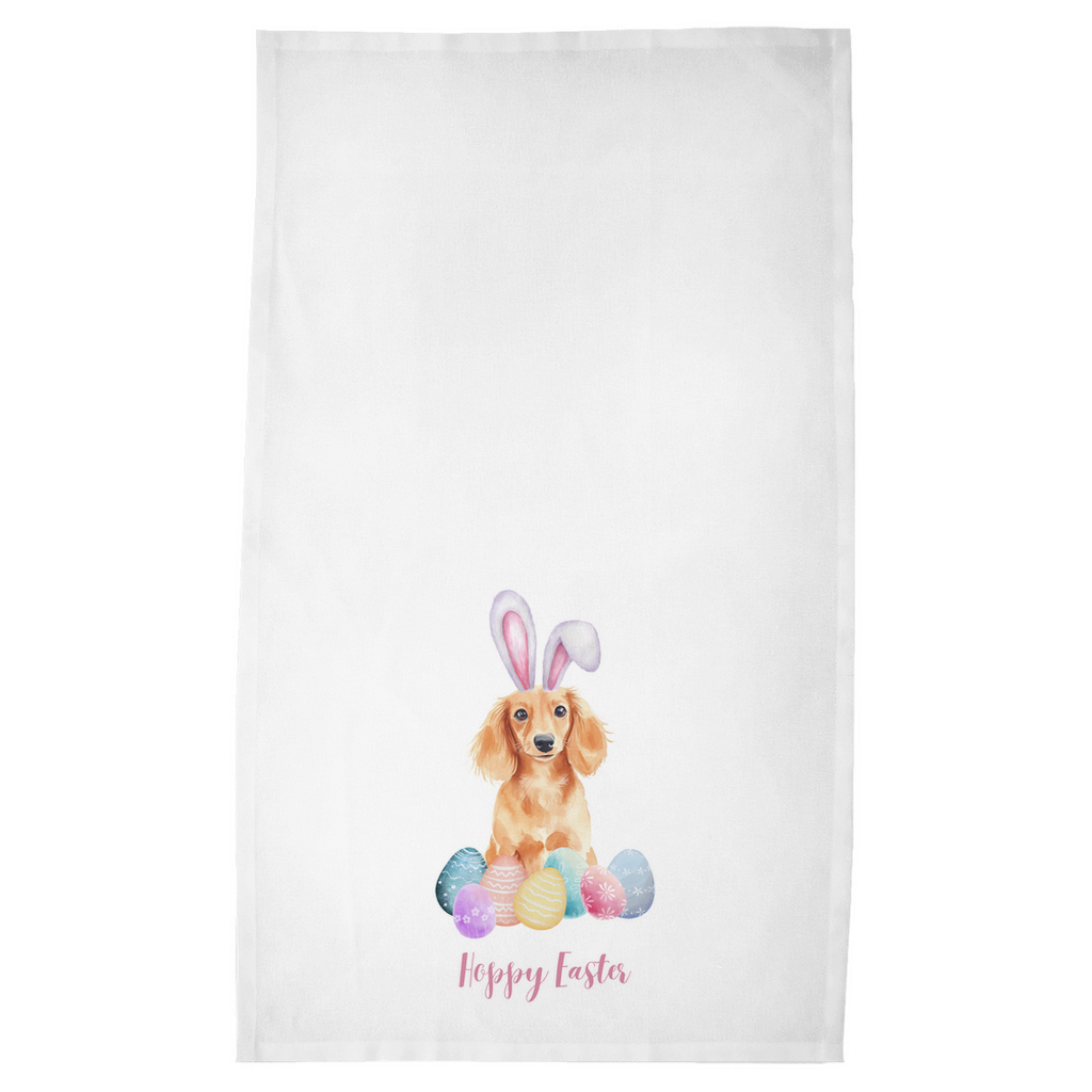 Hoppy Easter Dachshund Tea Towel - Sorelle Gifts