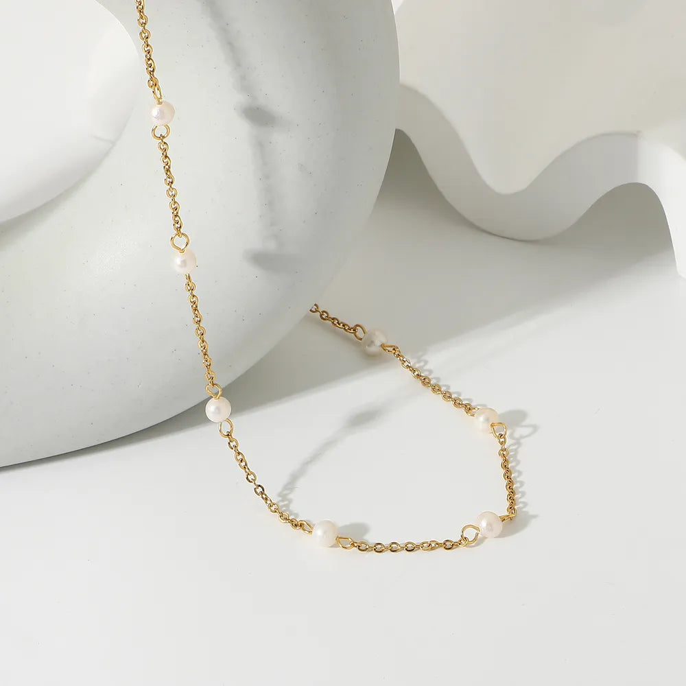 Golden Grace Freshwater Pearl Necklace - Sorelle Gifts