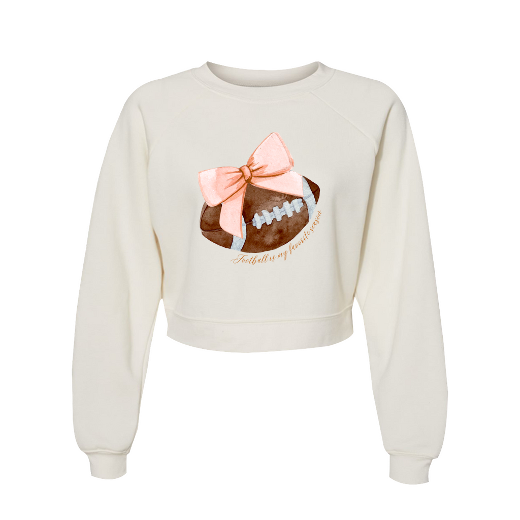 Football Season - Burnt Orange Cropped Sweatshirt - Sorelle Gifts