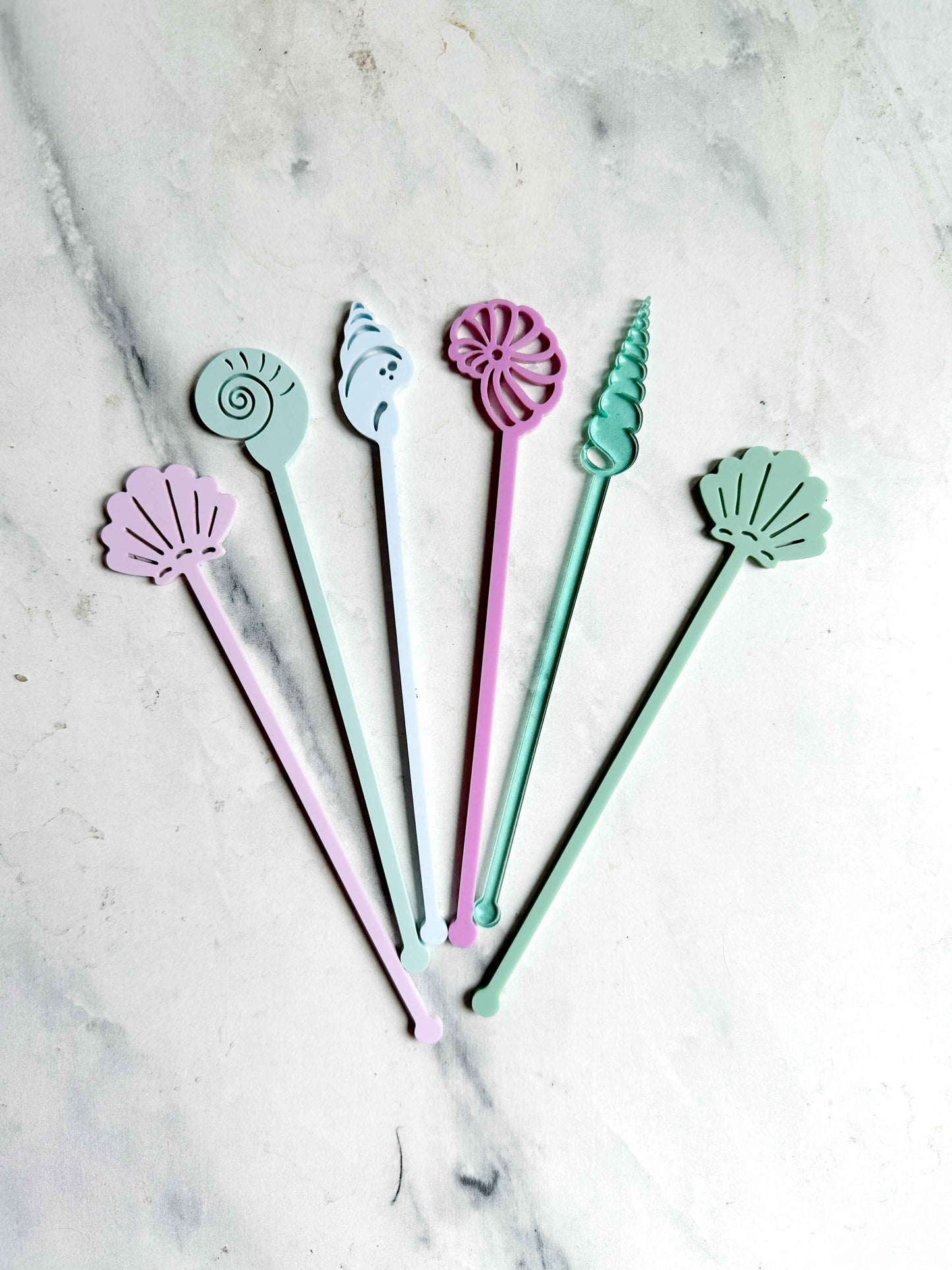 Seashells Stir Stick Set