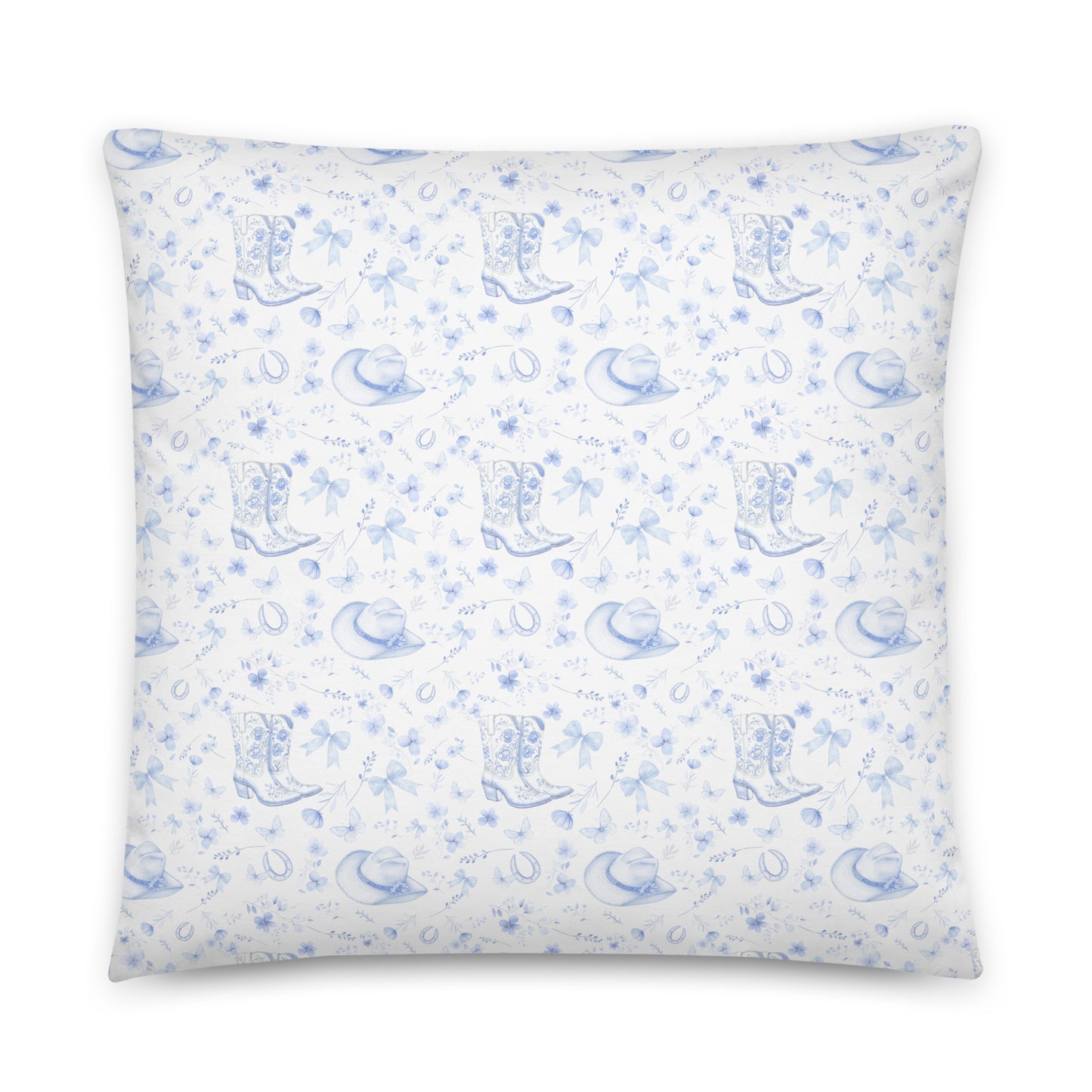 Tiny Toile Treasures Cowgirl Throw Pillow - Sorelle Gifts