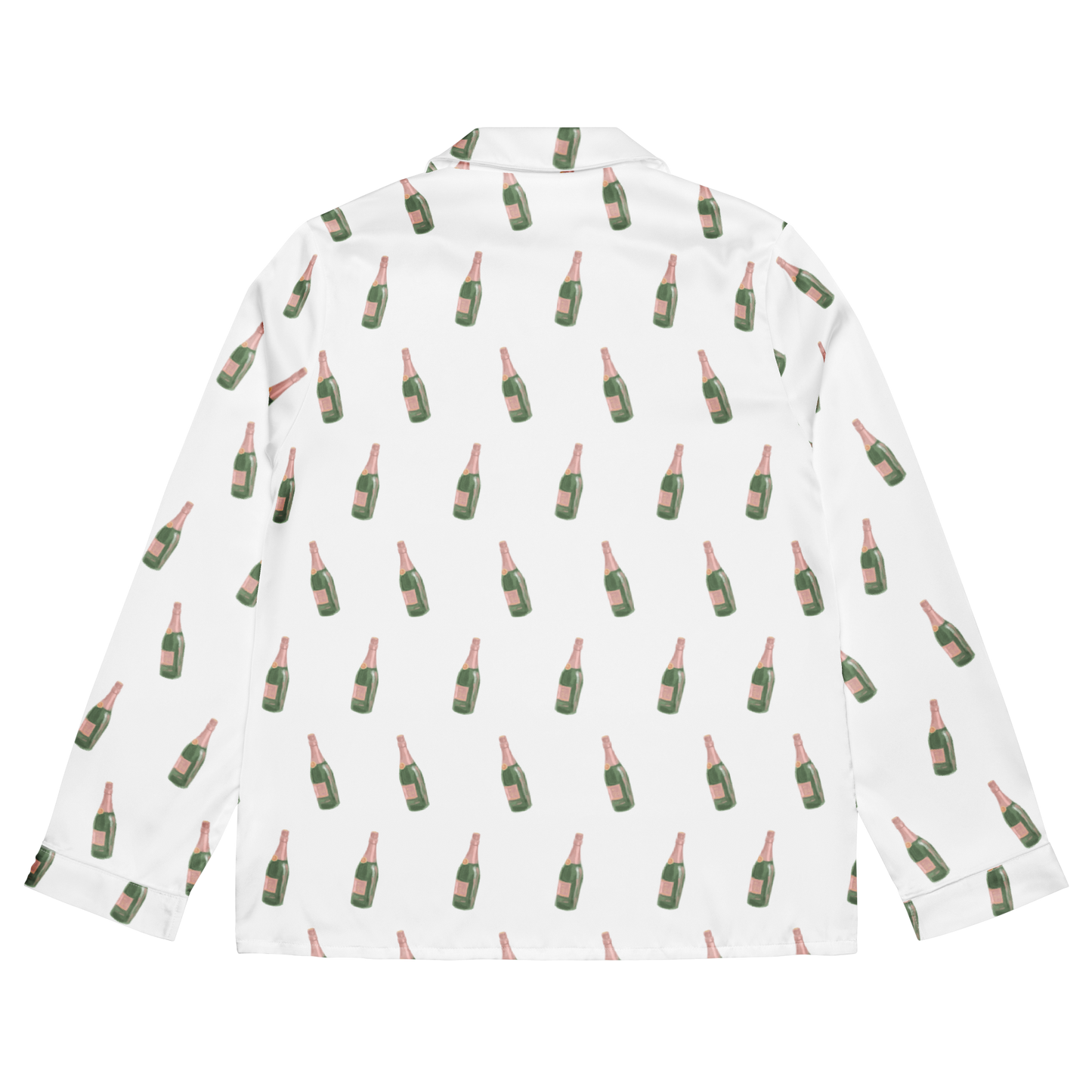 Bubbly Bliss Champagne Long Sleeve Pajama Top