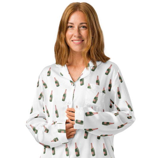 Bubbly Bliss Champagne Long Sleeve Pajama Top - Sorelle Gifts