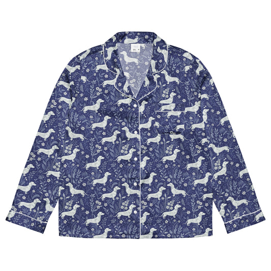 Dachshund Dreams Long Sleeve Pajama Top - Sorelle Gifts
