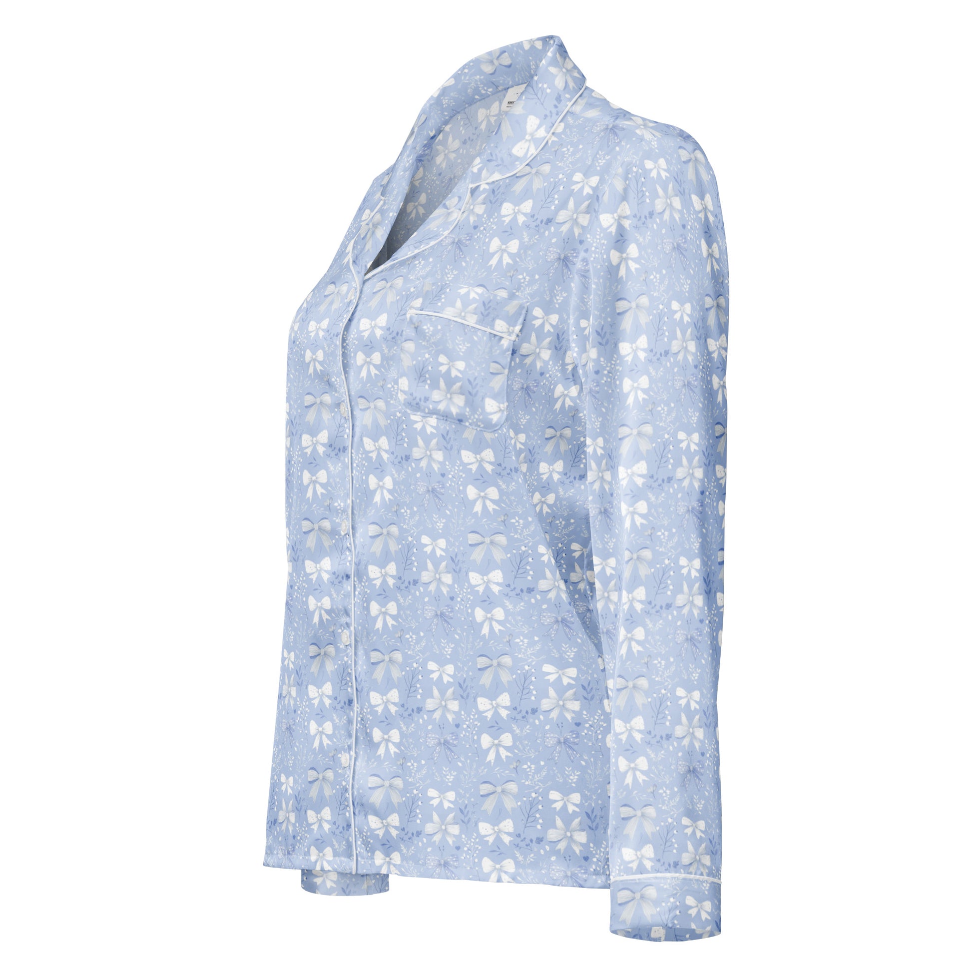 Bedtime Bows Long Sleeve Pajama Top - Sorelle Gifts