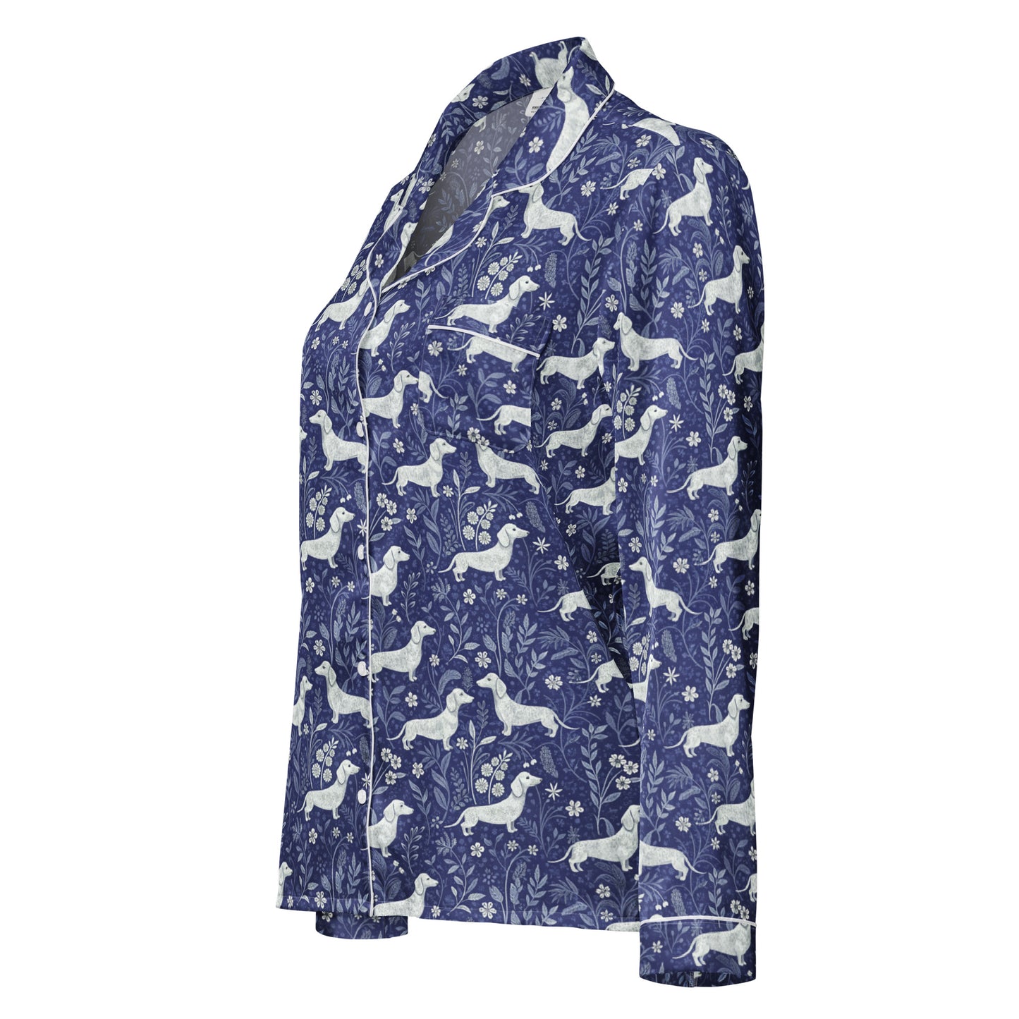 Dachshund Dreams Long Sleeve Pajama Top - Sorelle Gifts