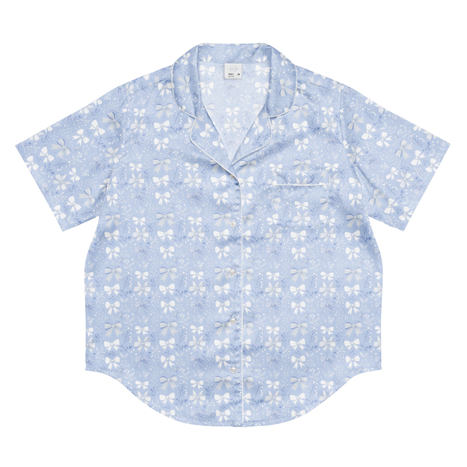 Bedtime Bows Short Sleeve Pajama Top - Sorelle Gifts