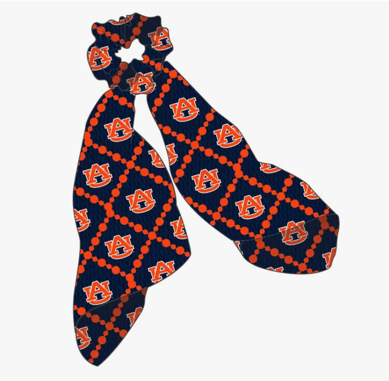 Auburn University Tigers Game Day Scarf Scrunchie - Sorelle Gifts