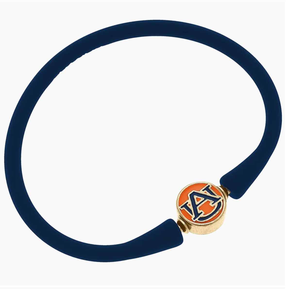 Auburn Tigers Enamel Silicone Bali Bracelet - Sorelle Gifts