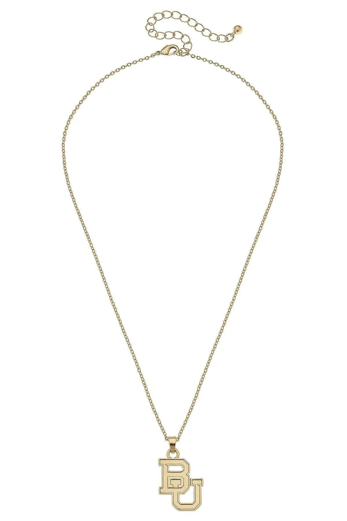 Baylor Bears 24K Gold Plated Pendant Necklace