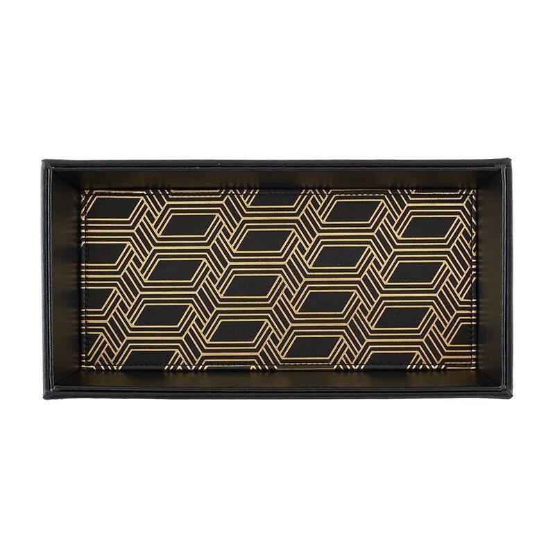 Black and Gold Valet Tray
