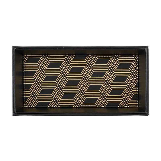 Black and Gold Valet Tray