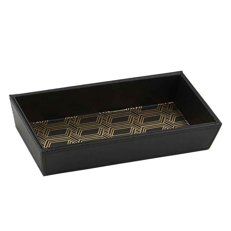 Black and Gold Valet Tray
