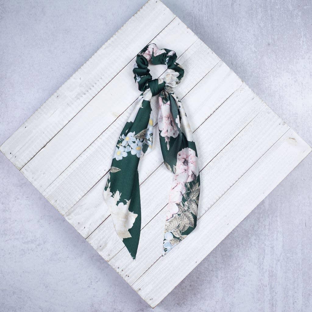 Boho Floral Scrunch Hair Scarf - Sorelle Gifts