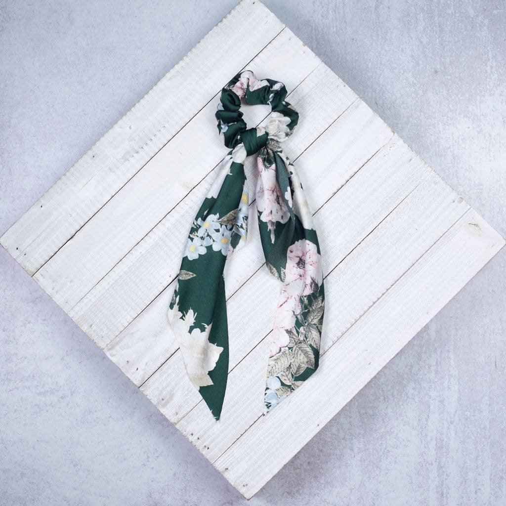 Boho Floral Hair Scarf - Stylish Scrunch Design for Effortless Chic Looks