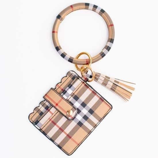 Cardholder with keyring bangle & tassel - Sorelle Gifts
