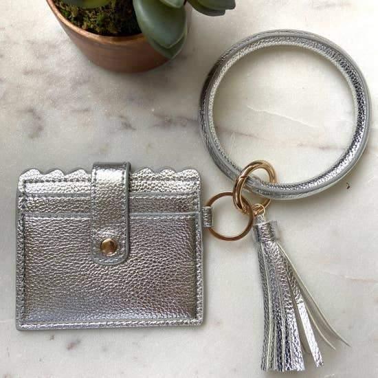 Cardholder with keyring bangle & tassel - Sorelle Gifts
