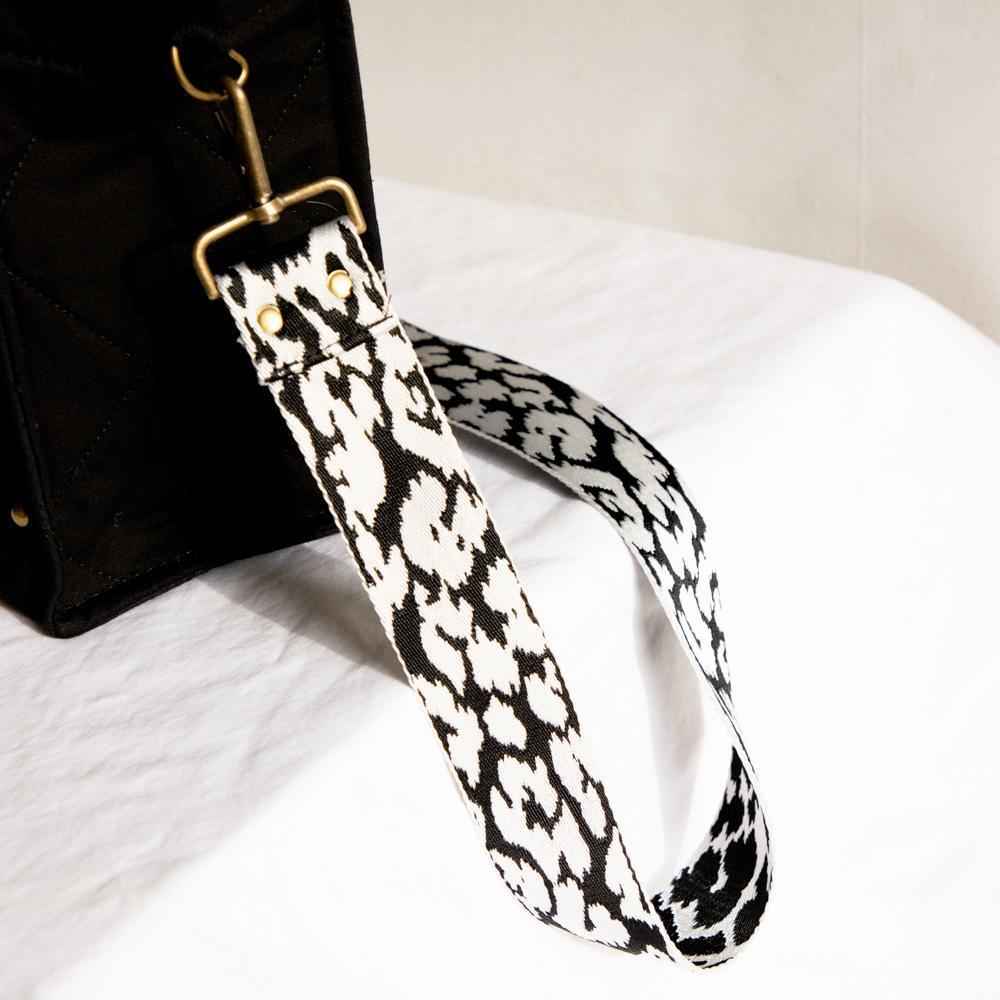 Carrie Black Quilted Crossbody Tote