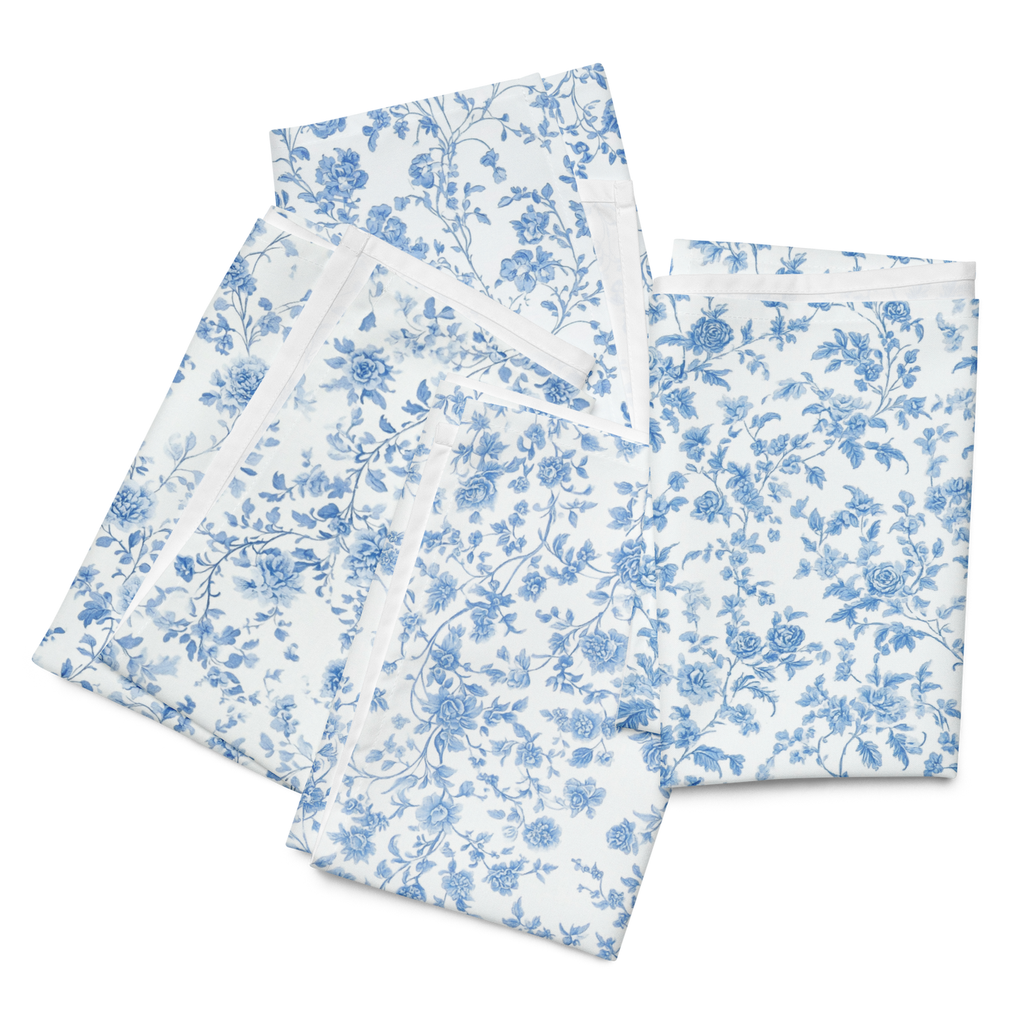 Heirloom Collection Blue Toile Cloth Napkin Set of Four - Sorelle Gifts