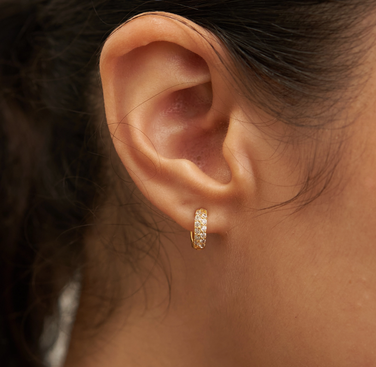 Crystal Huggie Earrings for Elegant Style and Sparkle