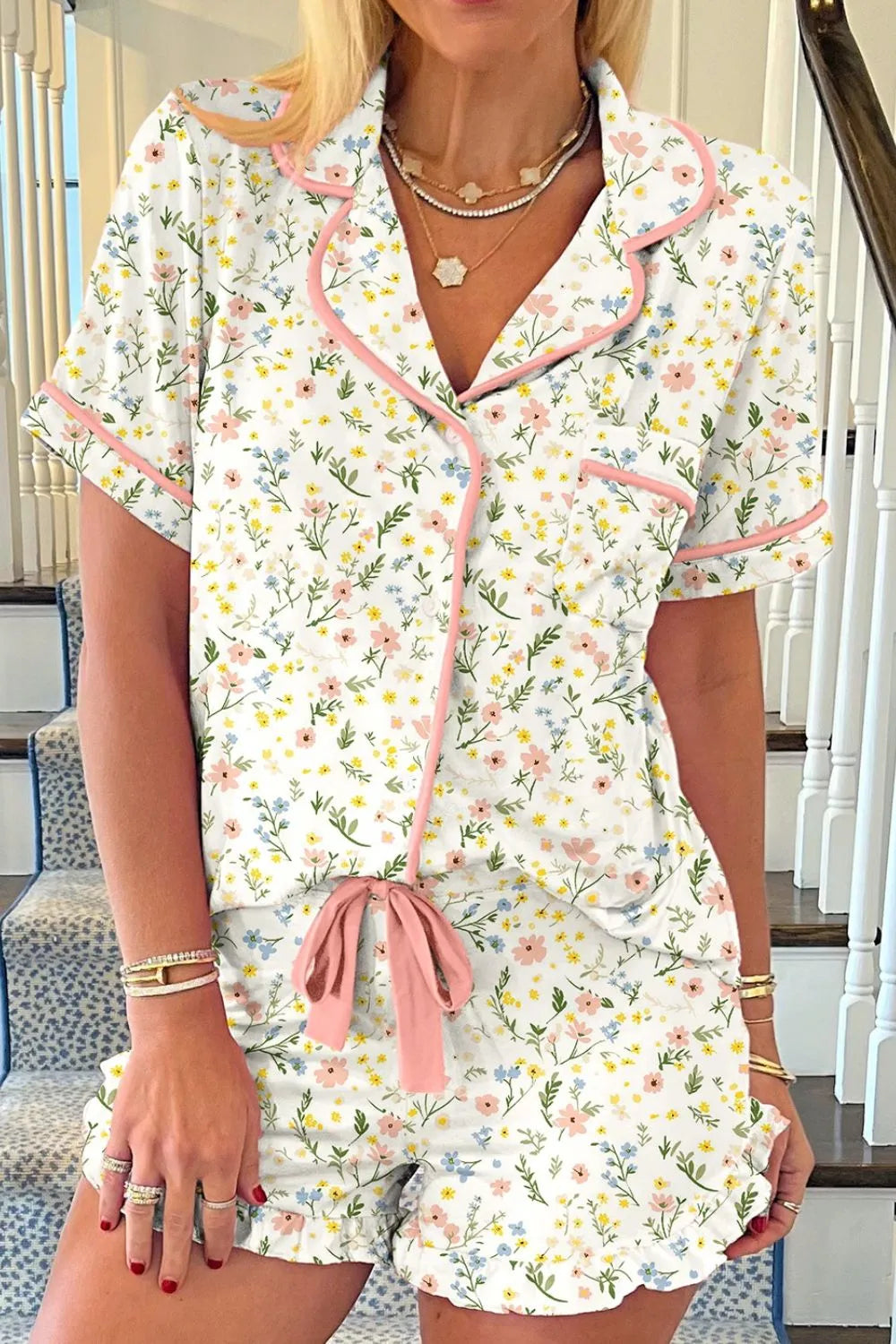 Playful Petals Pajama Set - Sorelle Gifts