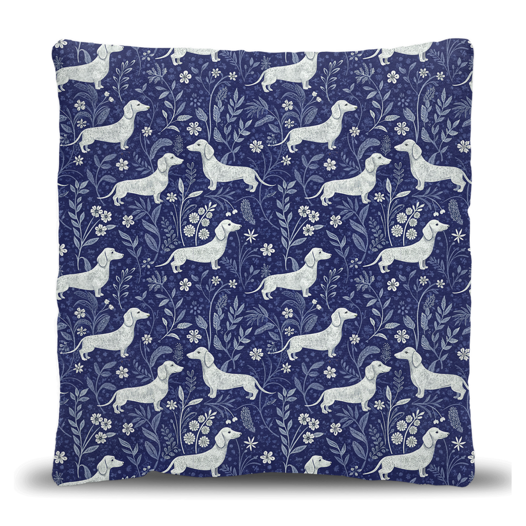 Dachshund Dreams Woven Pillow