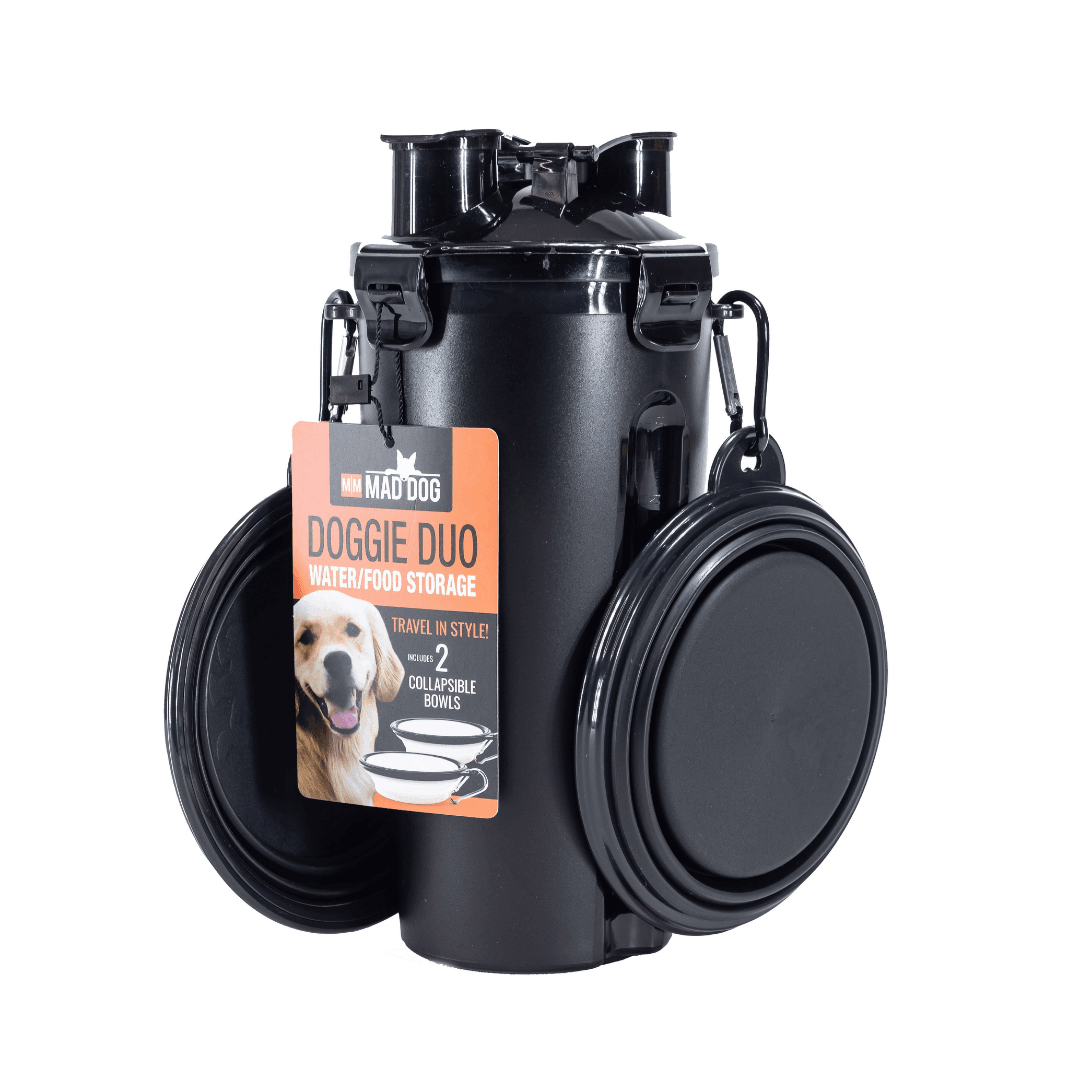 Dog Travel Food and Water Container - Ultimate Doggie Duo Travel Solution
