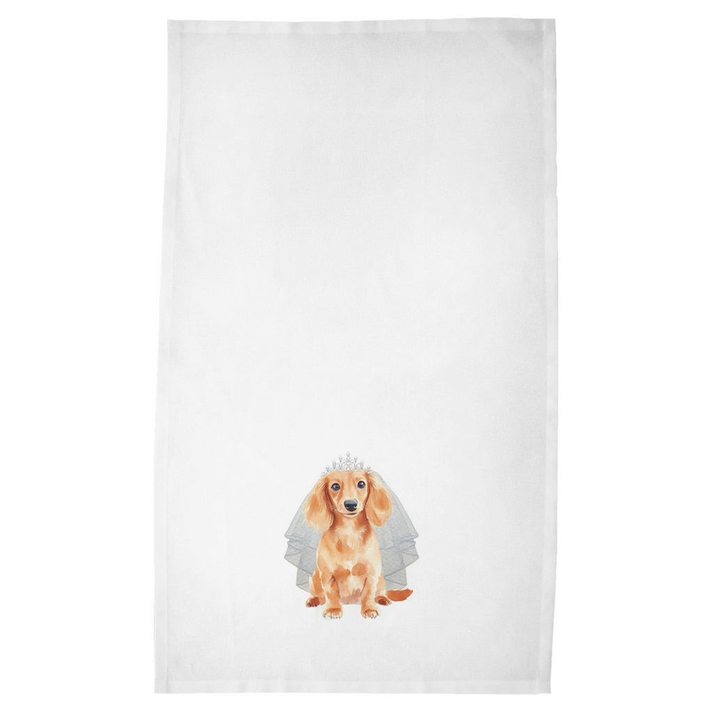 Bettye the Bride Dachshund Tea Towel - Sorelle Gifts