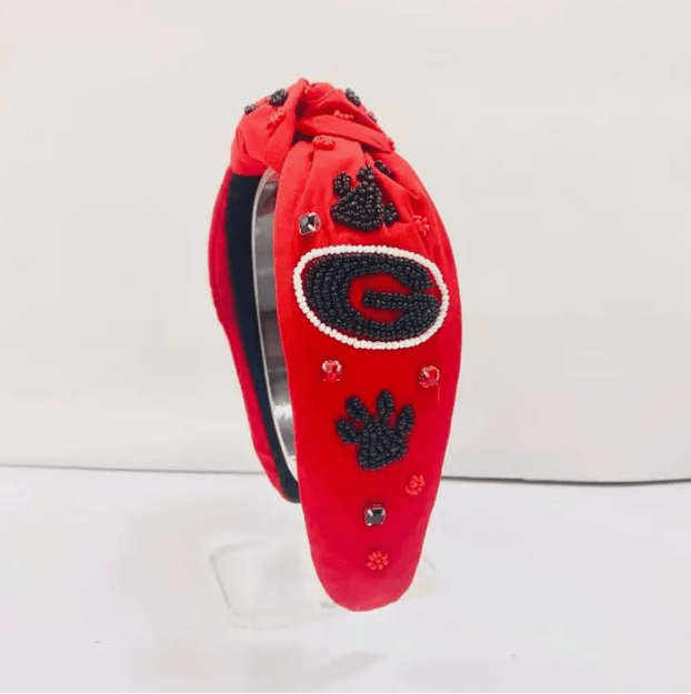 Georgia Bulldogs Beaded Headband