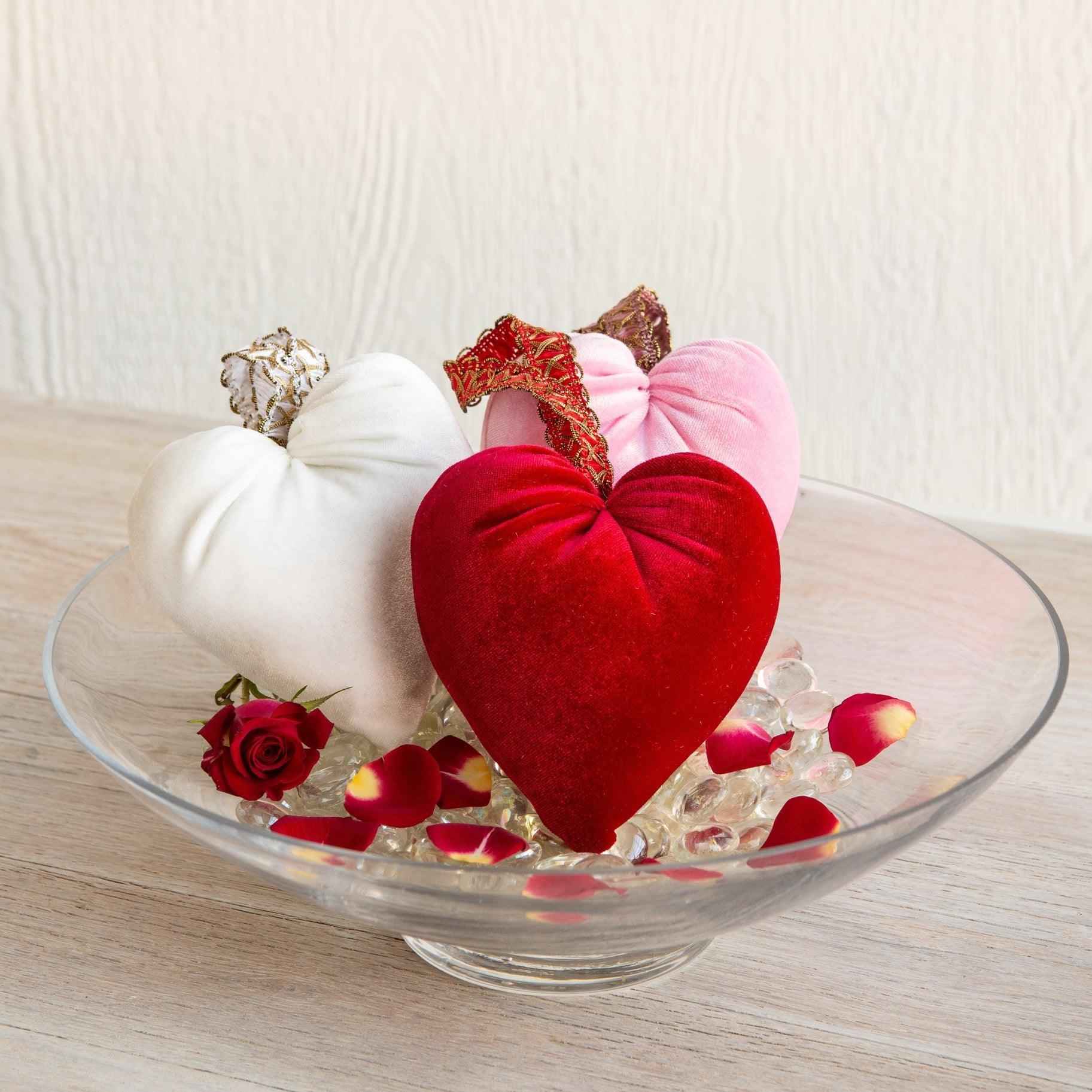 Handmade Velvet Hearts in Multiple Colors – Soft, Elegant Decor for Every Occasion