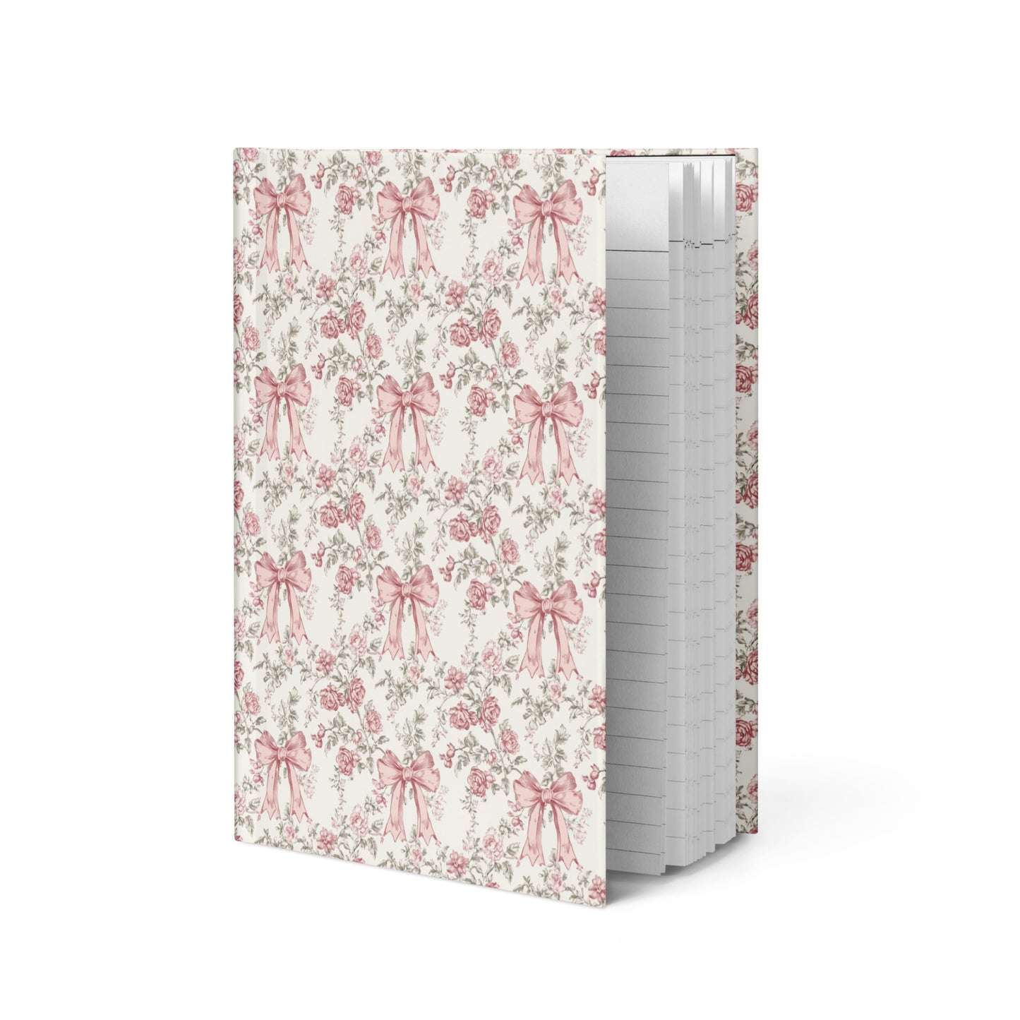 Bows & Blooms Personalized Hardcover Lined Journal - Sorelle Gifts
