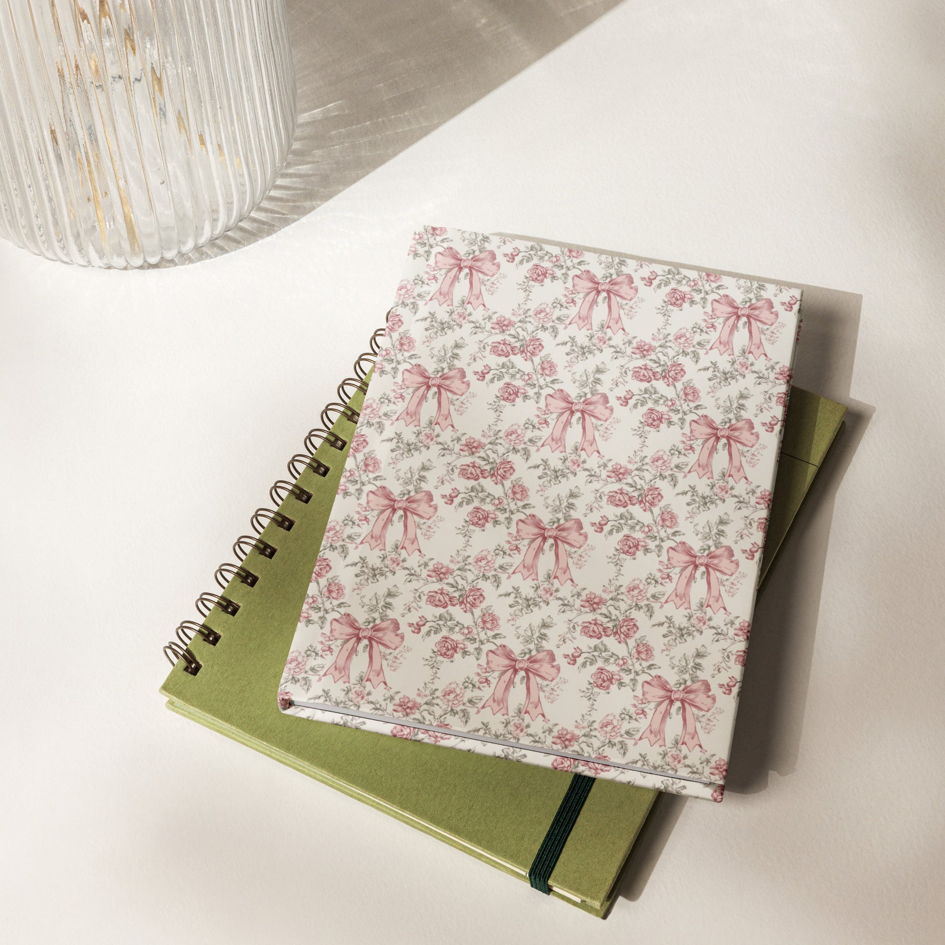 Bows & Blooms Personalized Hardcover Lined Journal - Sorelle Gifts