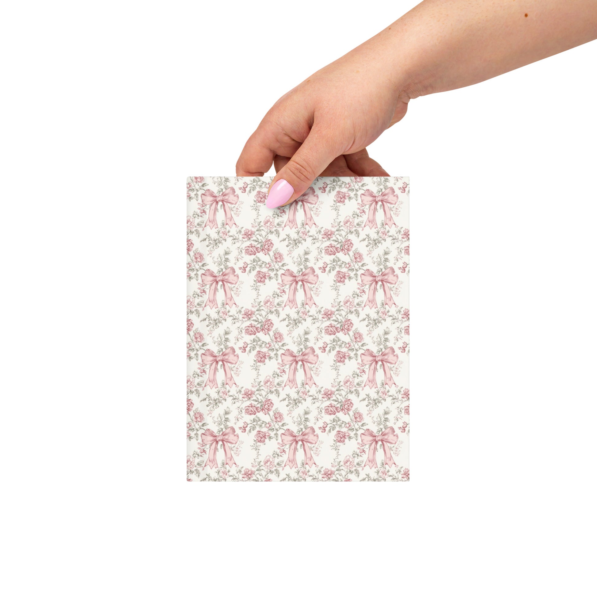 Bows & Blooms Personalized Hardcover Lined Journal - Sorelle Gifts