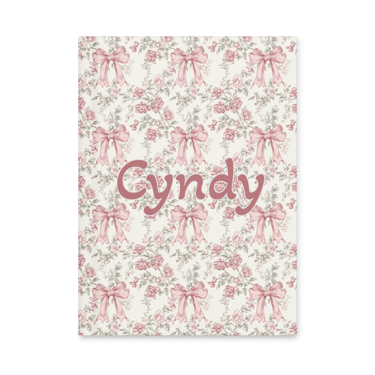Bows & Blooms Personalized Hardcover Lined Journal - Sorelle Gifts