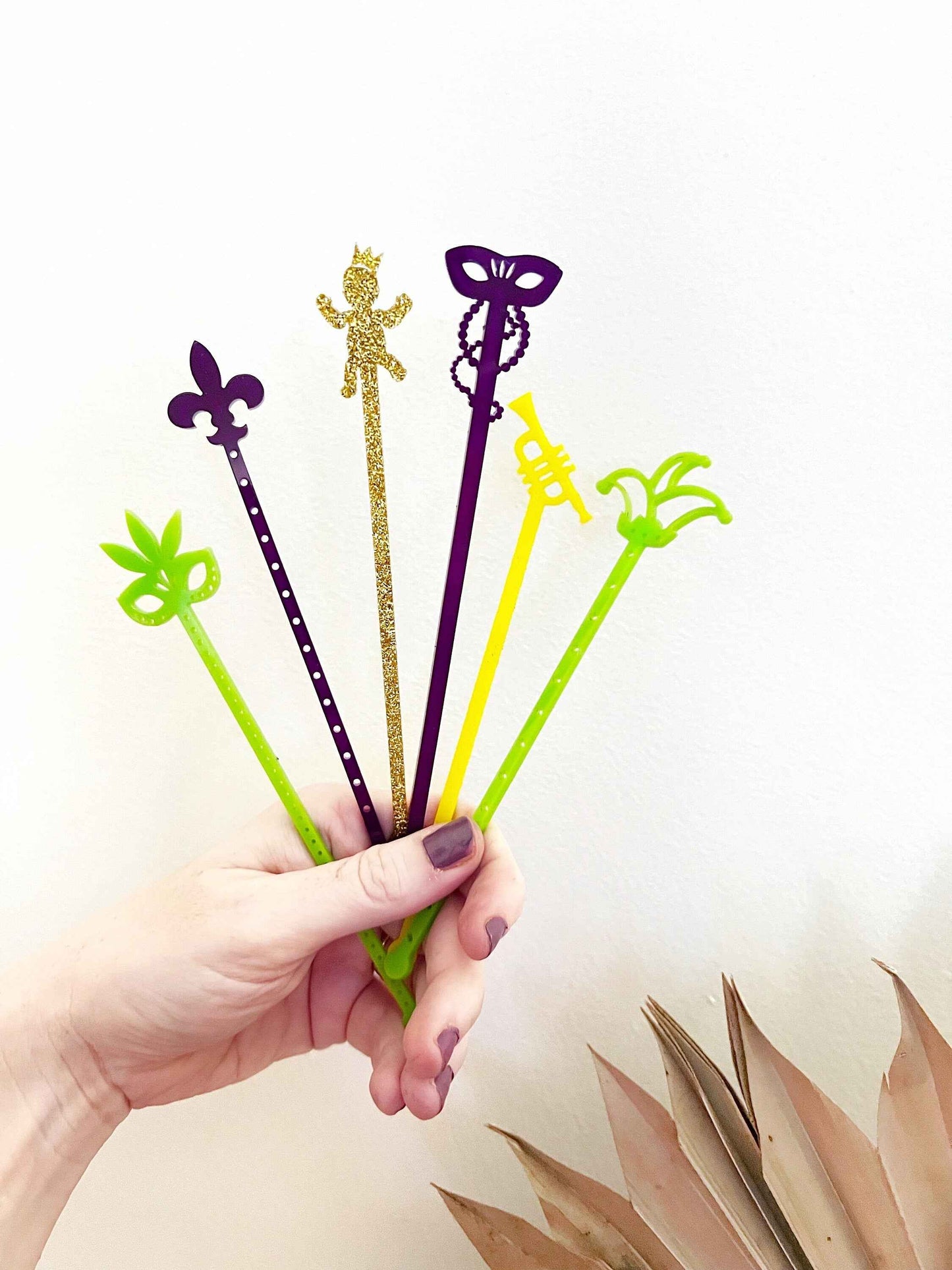 Mardi Gras Stir Stick Set
