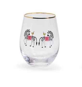 In Good Company Party Animal Stemless Wine Glass