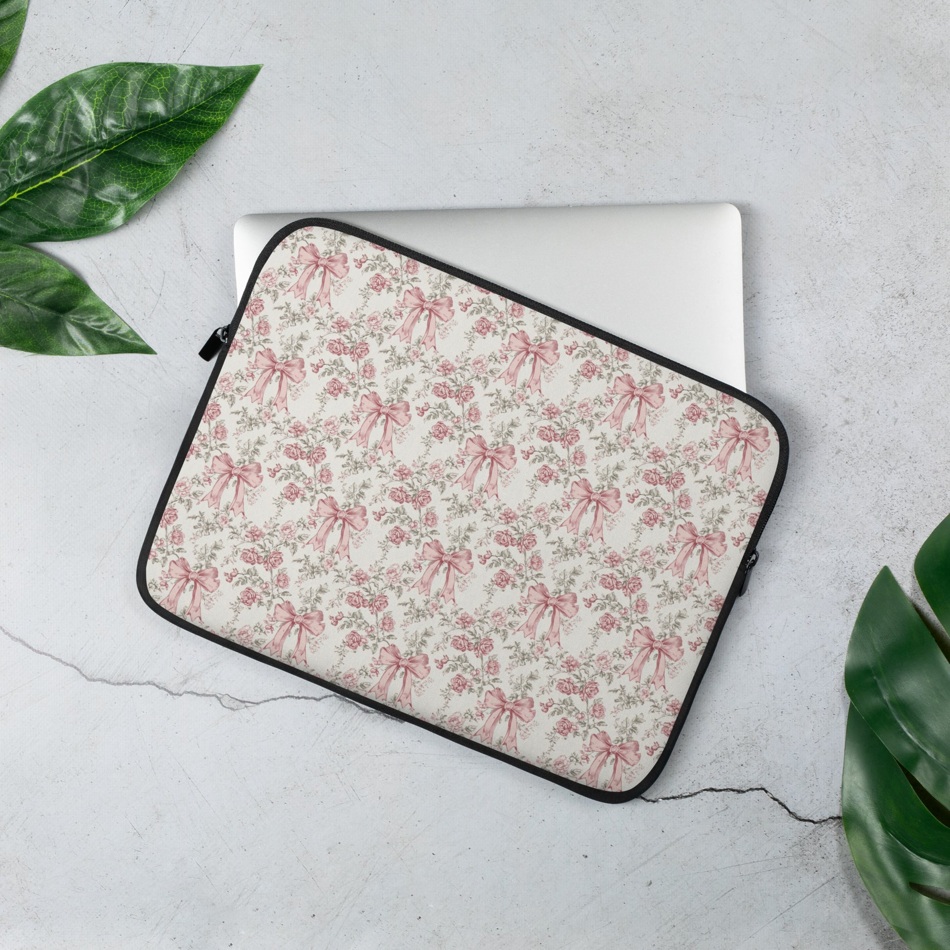 Bows & Blooms Laptop Sleeve - Sorelle Gifts