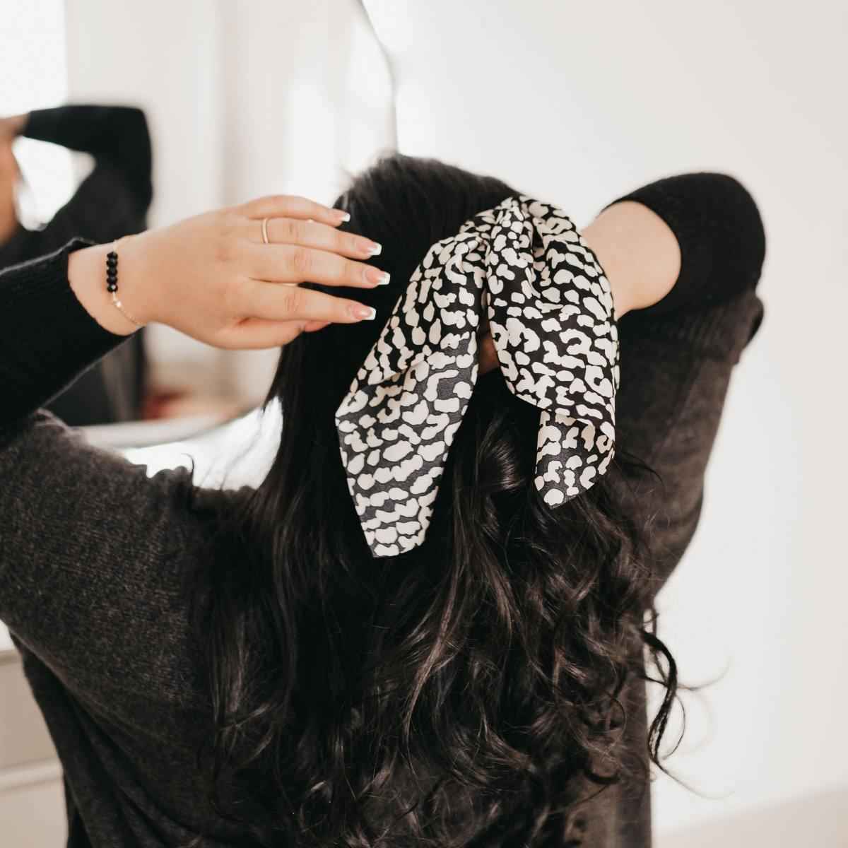 Leopard Hair Scarf - Stylish Accessory for Effortless Hair Fashion